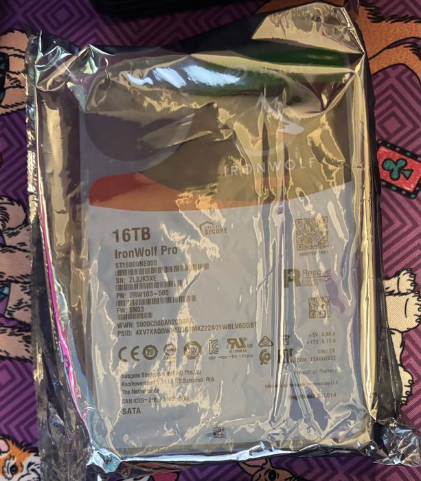 Seagate IronWolf Pro 16TB HDD | Нов, неразопакован | ST16000NE000