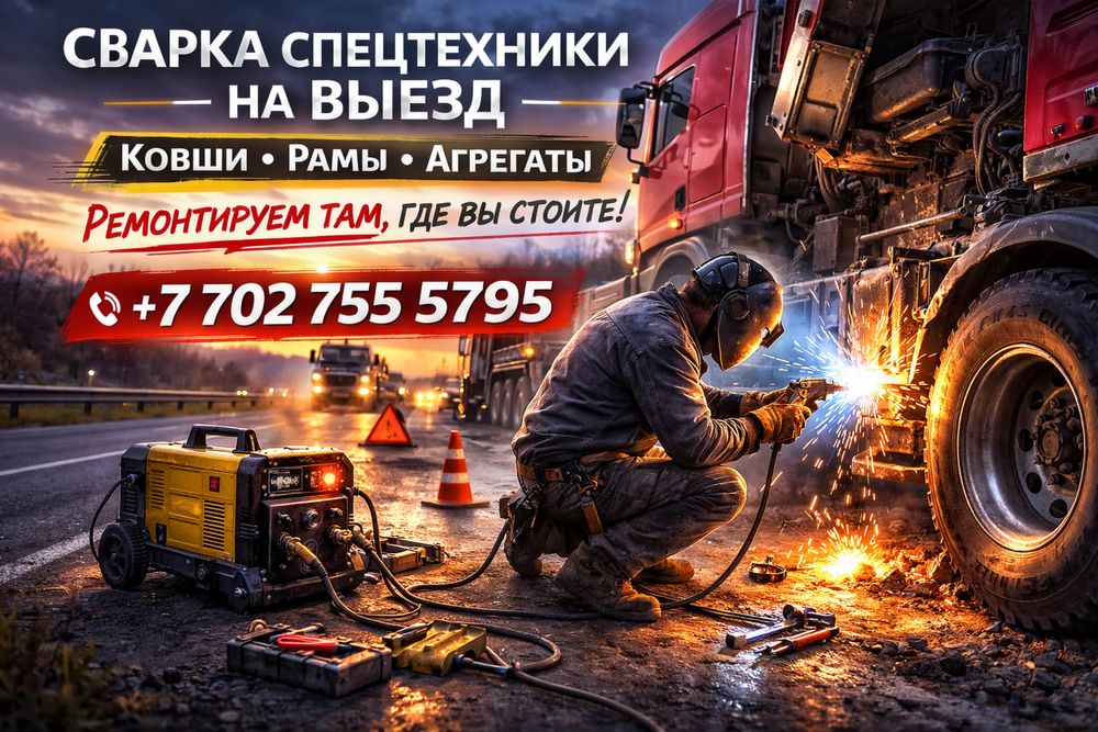 Сварка на выезд • Ремонт фур и спецтехники • Срочный выезд