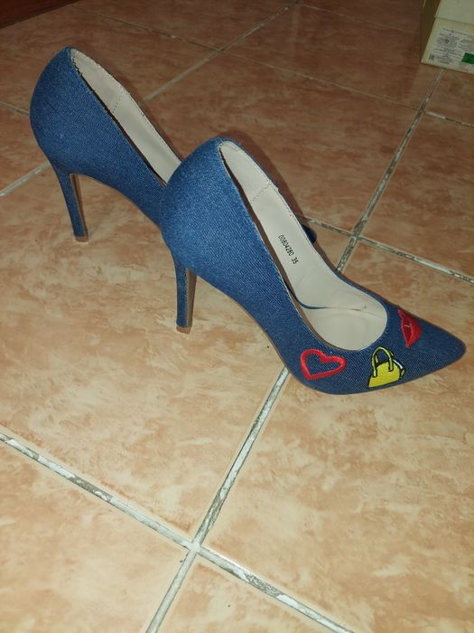 Туфли  джинсовые