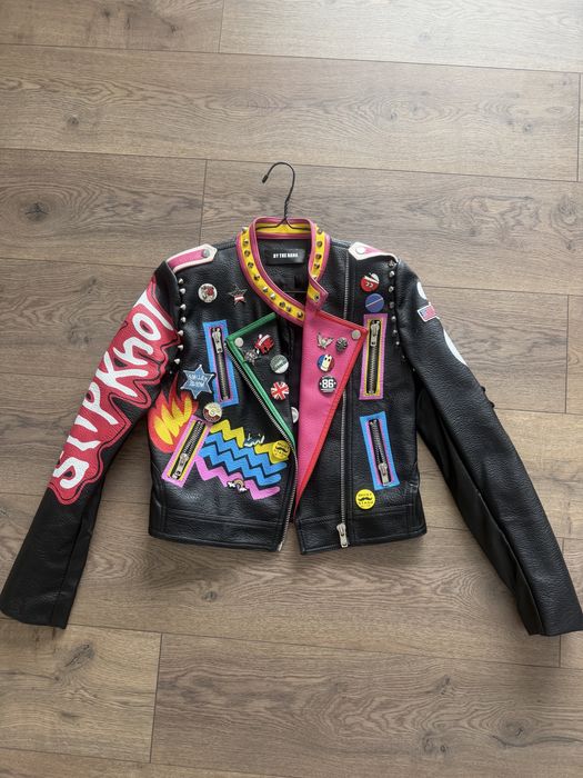 Geaca de piele cu accesori