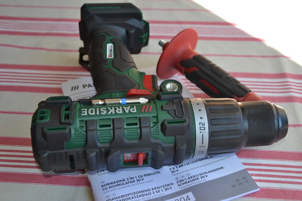 Нов акумулаторен ударен винтоверт Parkside 20V