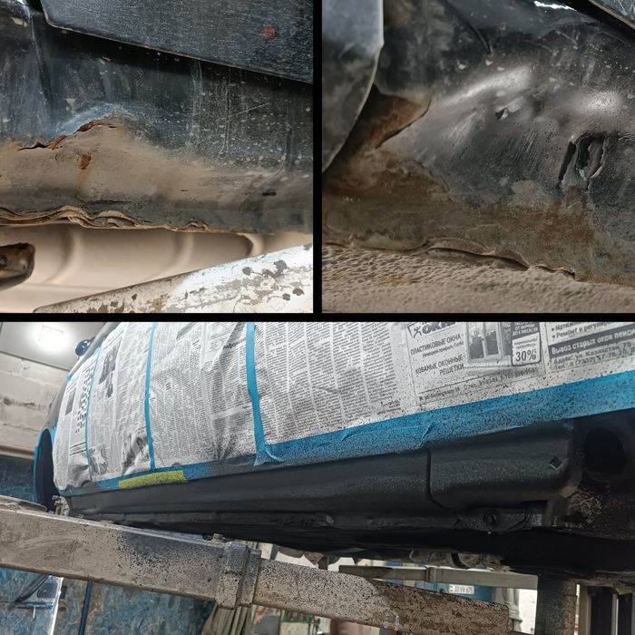 Сварка порогов и покраска