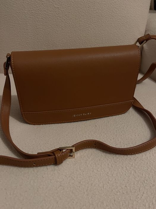 Нова кафява дамска чанта