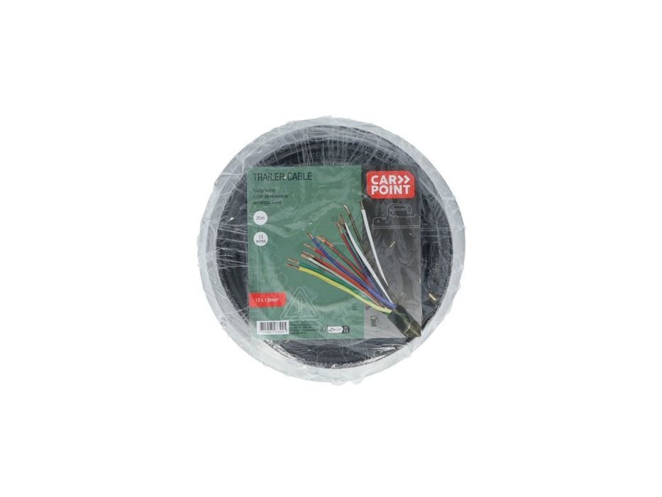 Cablu instalatie electrica remorca Carpoint cu 13 fire colorate, 1.0 mm2, pentru priza 13 pini, la metru liniar