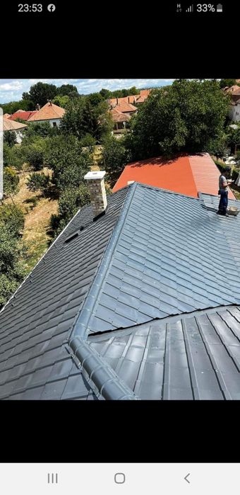 Montaj acoperis tigla  tabla