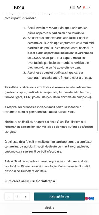 Vand purificator aer profesional ( cel mai bun din ce exista pe piata)