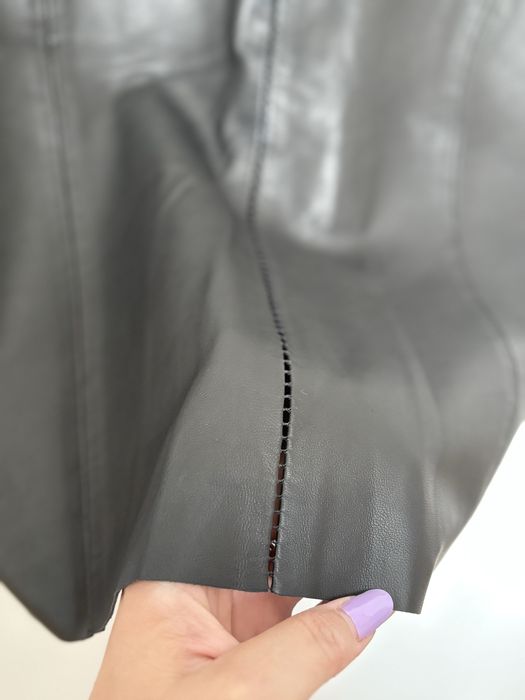 Tricou piele Massimo Dutti S nou cu eticheta