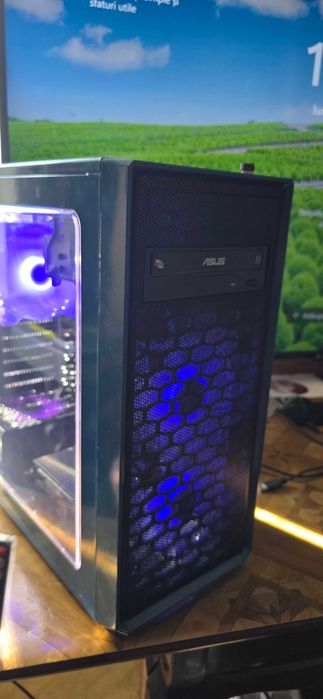 vând Unitate PC Gaming/Office – Intel i7-6700K 4.00GHz, 8GB RAM, 522GB, Lumini RGB + Telecomandă