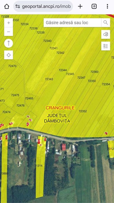 Teren intravilan de vanzare in Potlogeni Vale la 6 km de Oras Gaesti