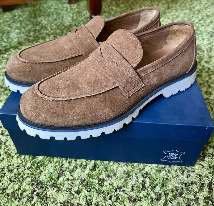 44 RYLKO ЧИСТО НОВИ мъжки велурени мокасини/ лоуфъри(nike)