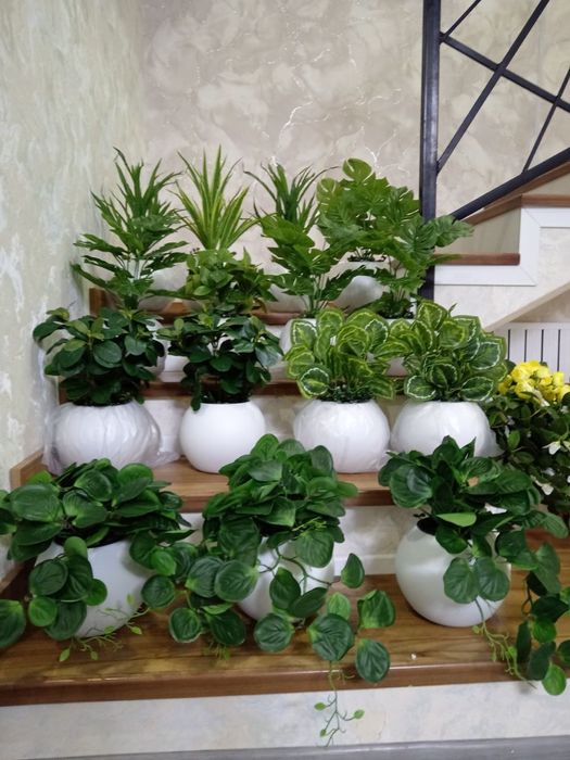 Суний гуллар ва дарахтлар олами искусственные цветы и деревья