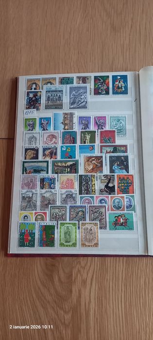 Colecție timbre Italia 1973–1991 – clasor complet – lot integral