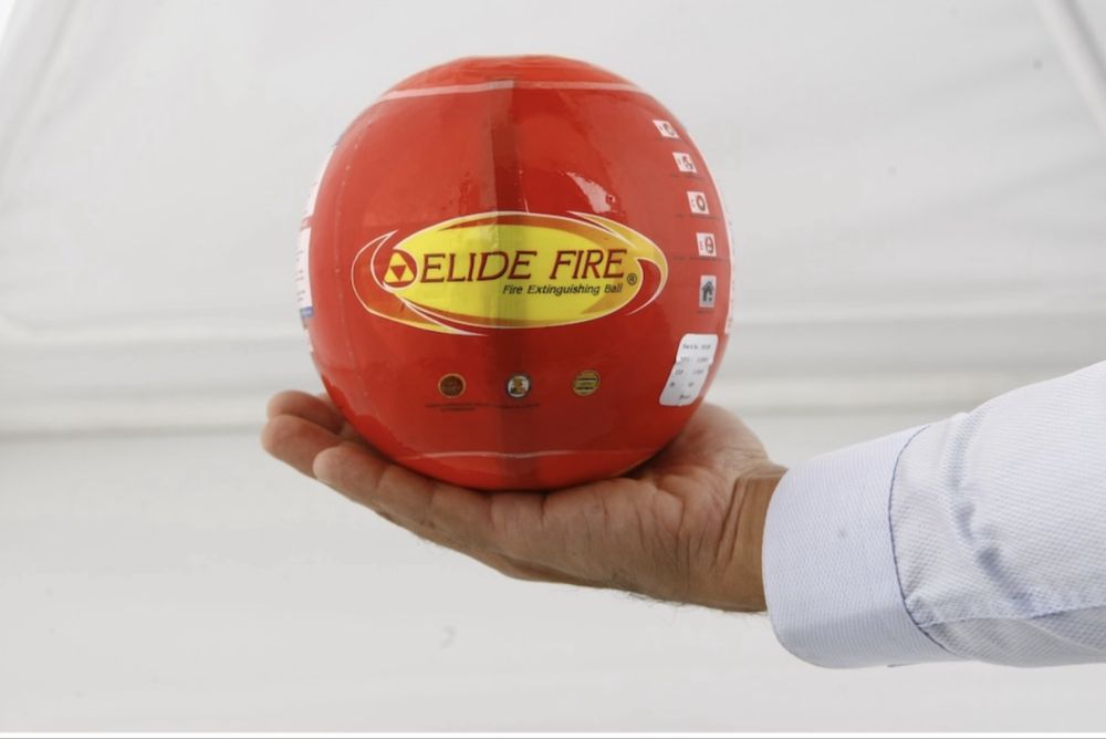 Bilă Extinctoare ELIDE FIRE 1.3 kg cu Pulbere Activare Automată Stingere Incendiu Casă Garaj Atelier Depozit Nouă