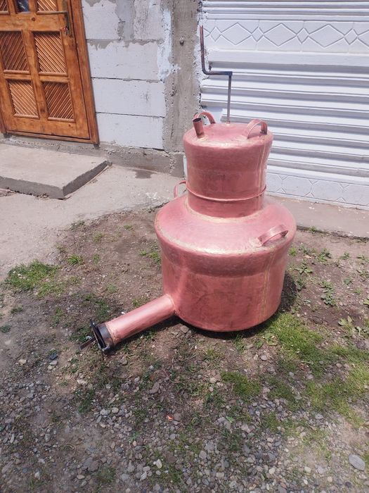 Vand cazan țuica 105l stare buna din cupru alimentar