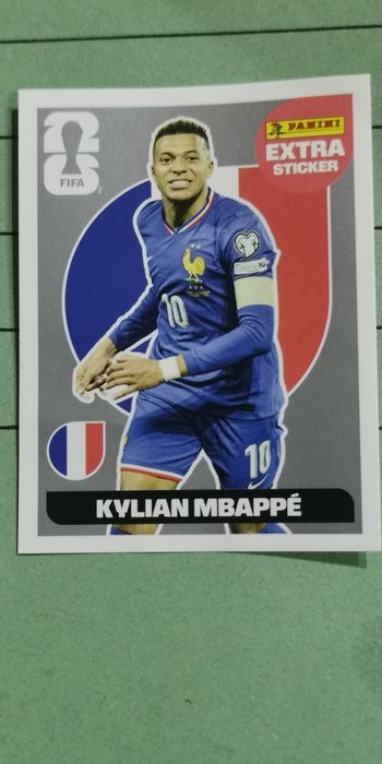 Extra sticker Mbappe Silver Panini