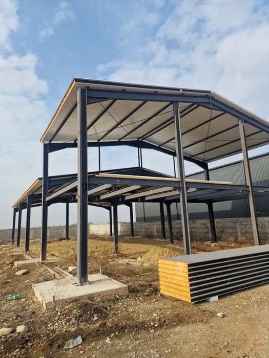 Vând hale metalice lucrăm fără avans