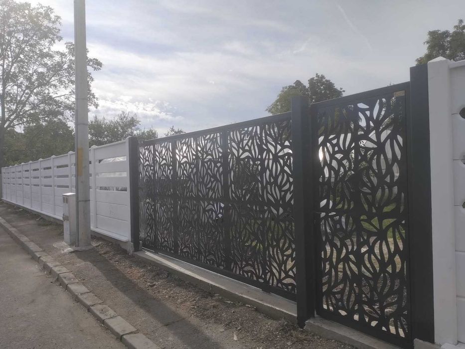 Garduri prefabricate din beton și marmură + Porti Garantie 15 ani