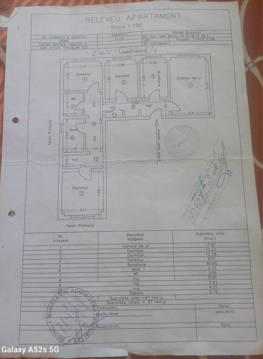 Apartament cu 4  camere