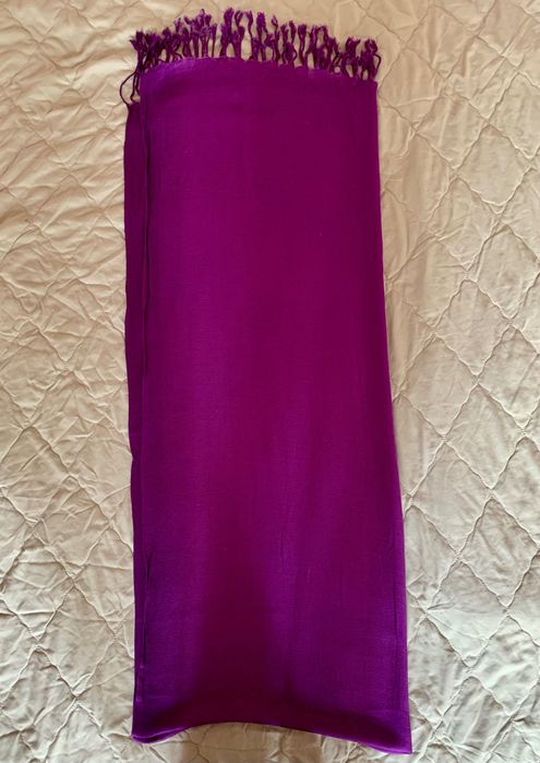 Цикламен шал от плат