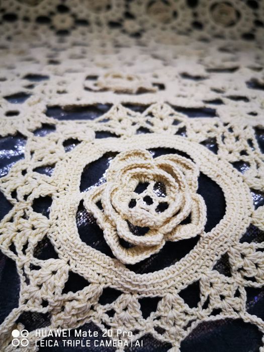 Fata de masă macrame , model 3d,210/180