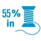 Camasa de in , M, BLEUMARIN, maneca scurta, NOUA sigilata din Germania