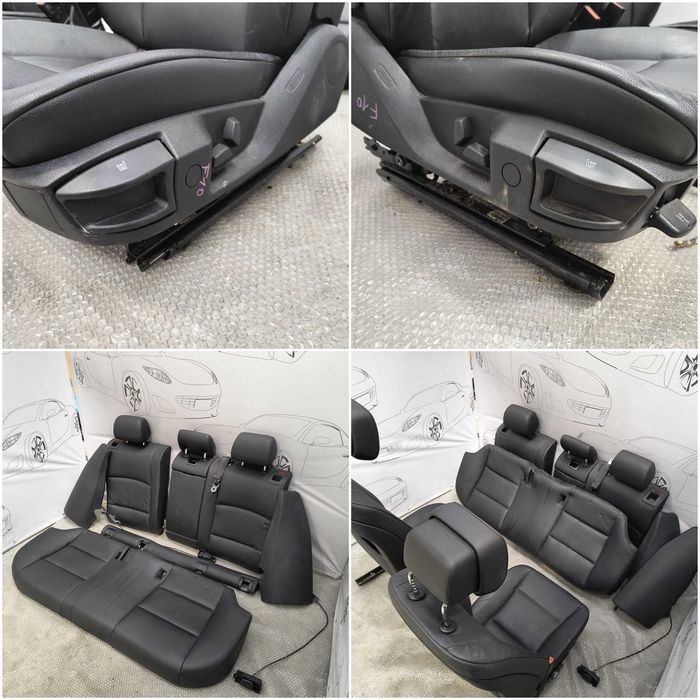 Set Interior Scaune Piele și Banchetă BMW Seria 5 F10 F11 2010 / 2010-2017 / Cod OEM 52107230648 (5C2)