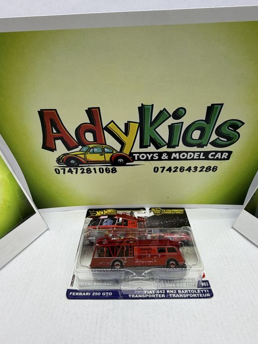 Hot Wheels Premium Ferrari 250 Gto / Fiat 642 RN2 macheta 1:64