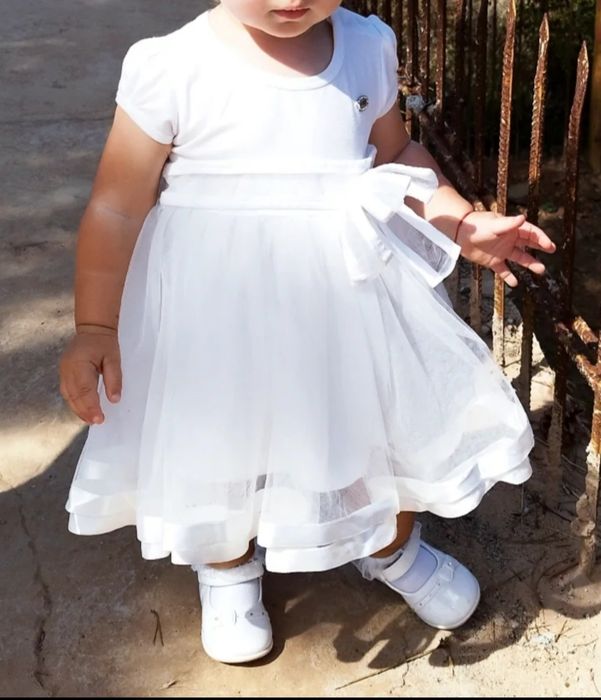 Официална рокля за момиче, размер 86