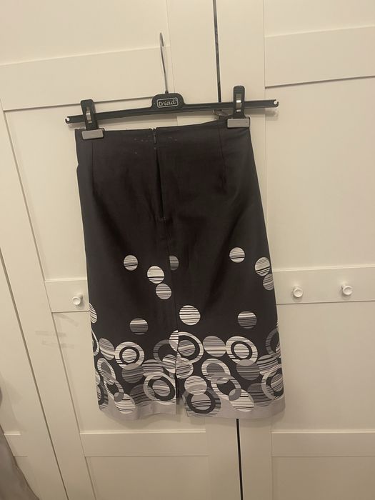 Fusta elegantă din bumbac 100%, midi, mărimea L