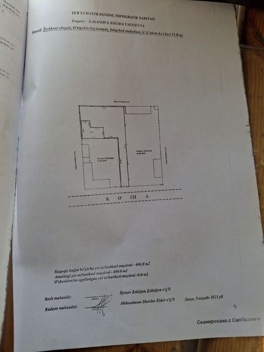 Hovli sotiladi 4 sotix