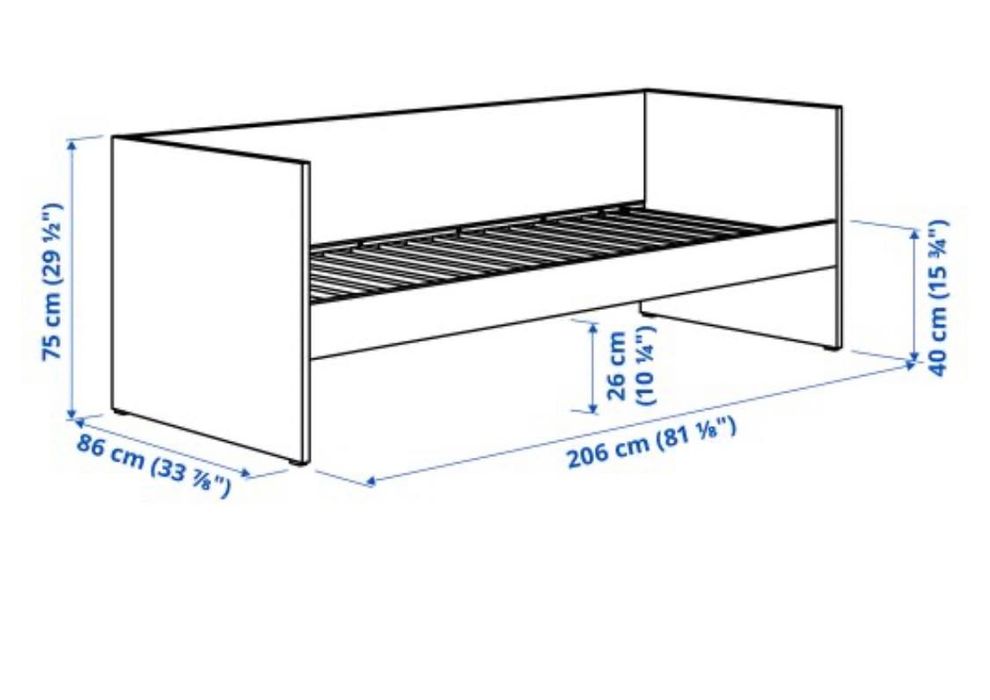 Ново легло икеа с подматрачна рамка