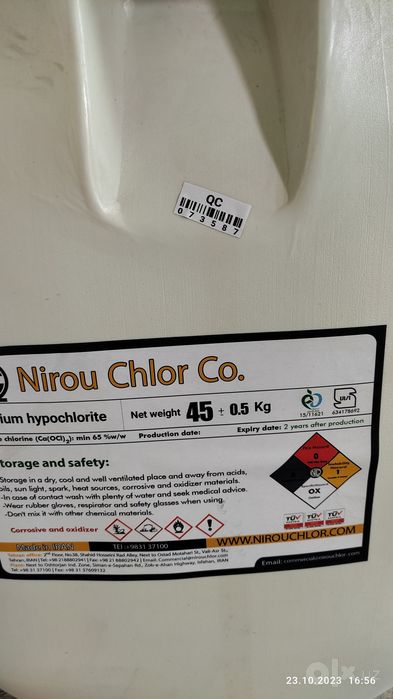 Xlor 65% Gipoxlorit kalsiy%