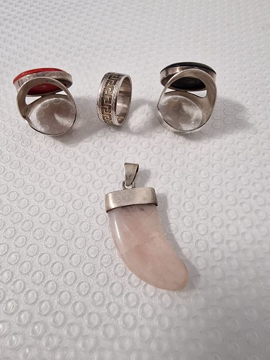 Lanț și inele argint