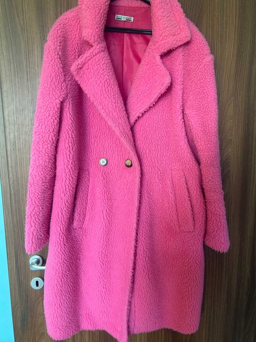 Розово палта овърсайз