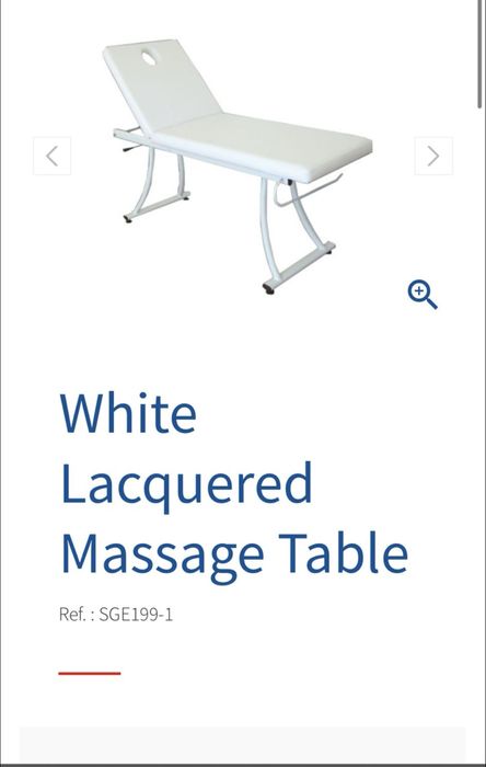 Masa de masaj cu actionare pneumatica