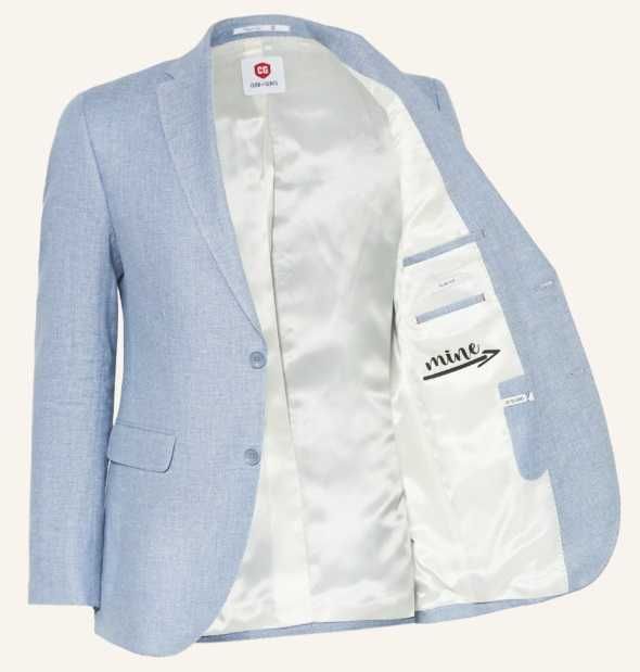 Sacou blazer slim 46 S de lux Club Of Gents NOU 100% linen in