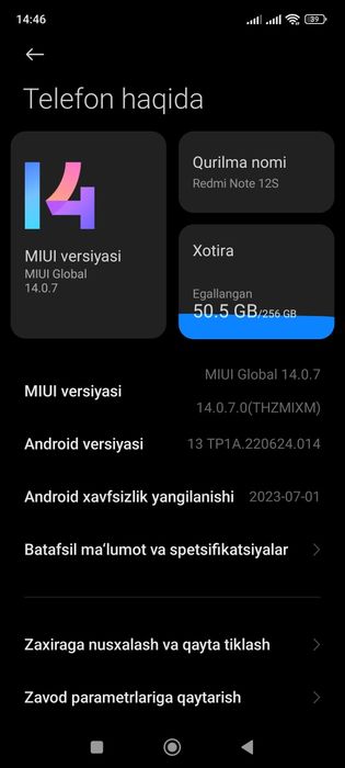 REDMI NOTE 12 S 8/256