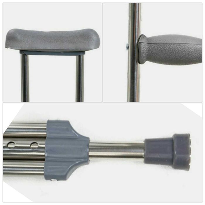 Доставка. Костыли металлические с мягкими подмышками