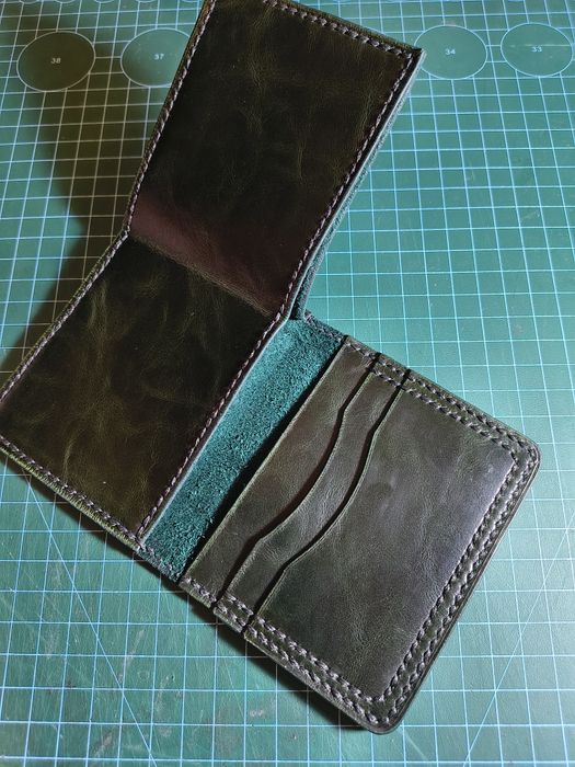 Кошелёк трифолд ручной работы
