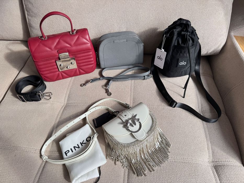 НАМАЛЕНИЕ оригинални чанти  Alo Yoga, Pinko, DKNY, Marc Jacobs