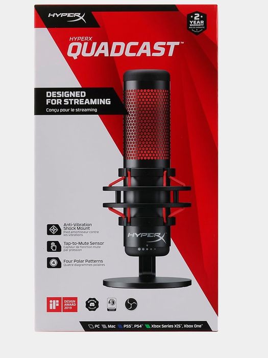 Микрофоны HyperX QuadCast
