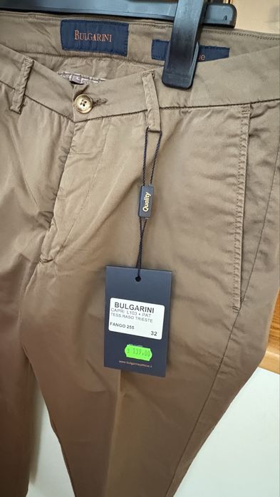 Pantaloni NOI BULGARINI Italia chinos bumbac PRIMAVARA VARA barbati M
