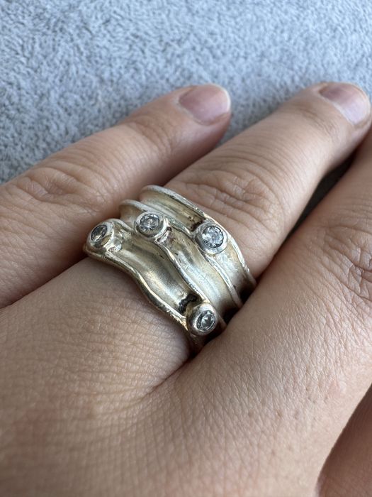 Inel din argint si cubic zirconia