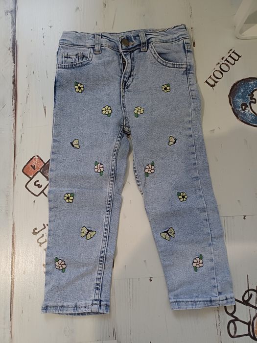 Дънки за момиче 110 см