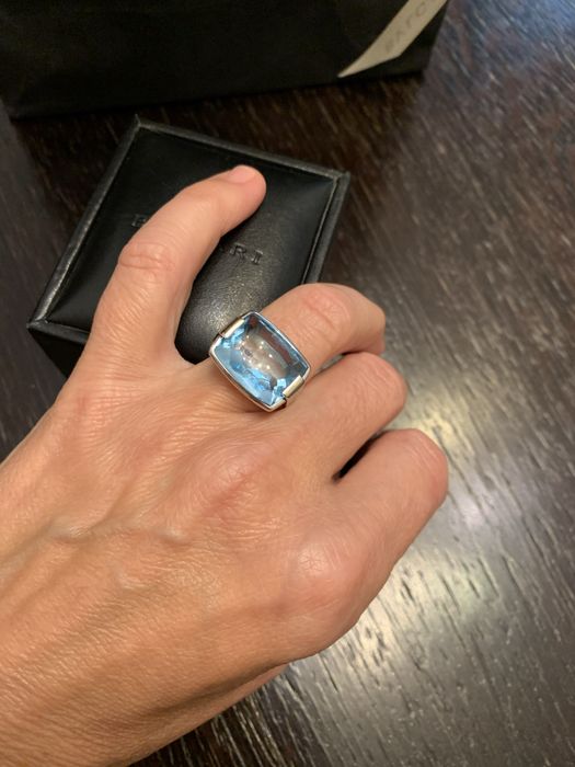 Златен пръстен с топаз BULGRI