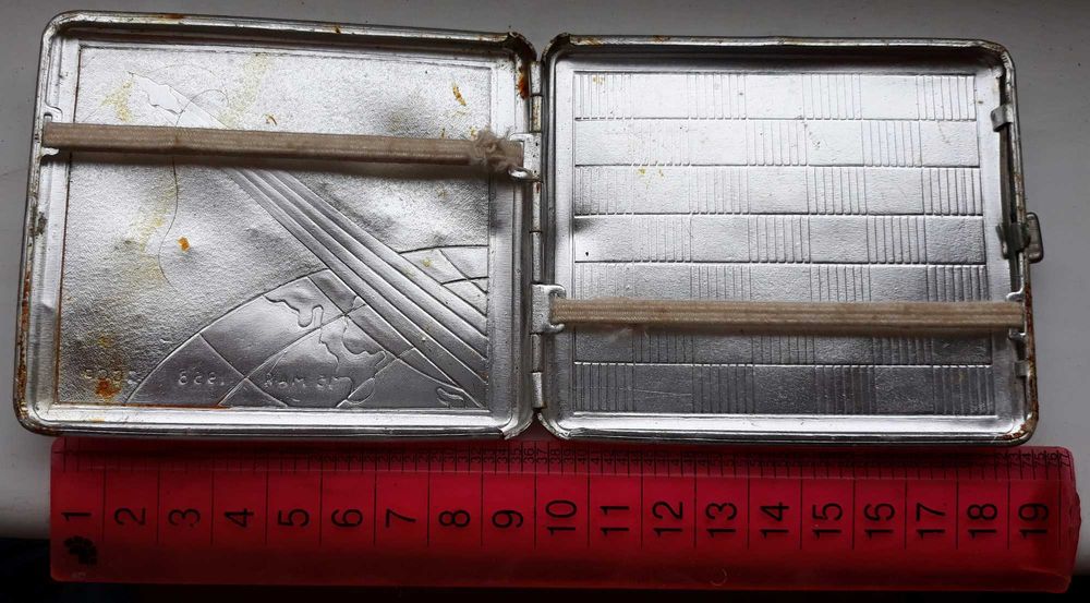 калъф за цигари Стартиране на сателит Спутник-3. СССР. 15-05-1958