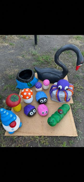 Садовые фигурки с цемента
