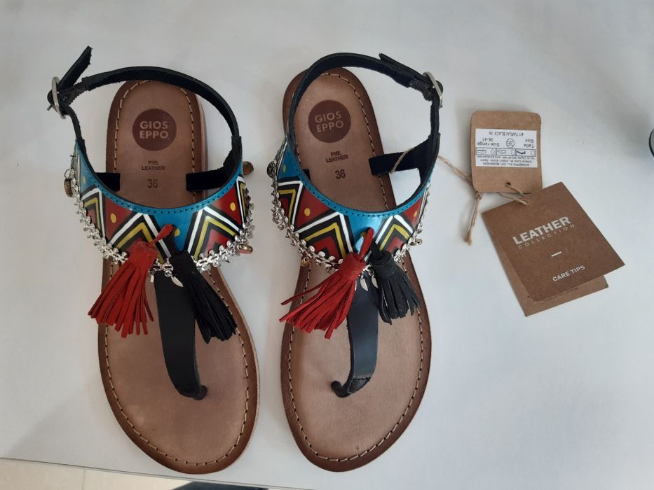 Sandale noi Gioseppo piele naturala 36