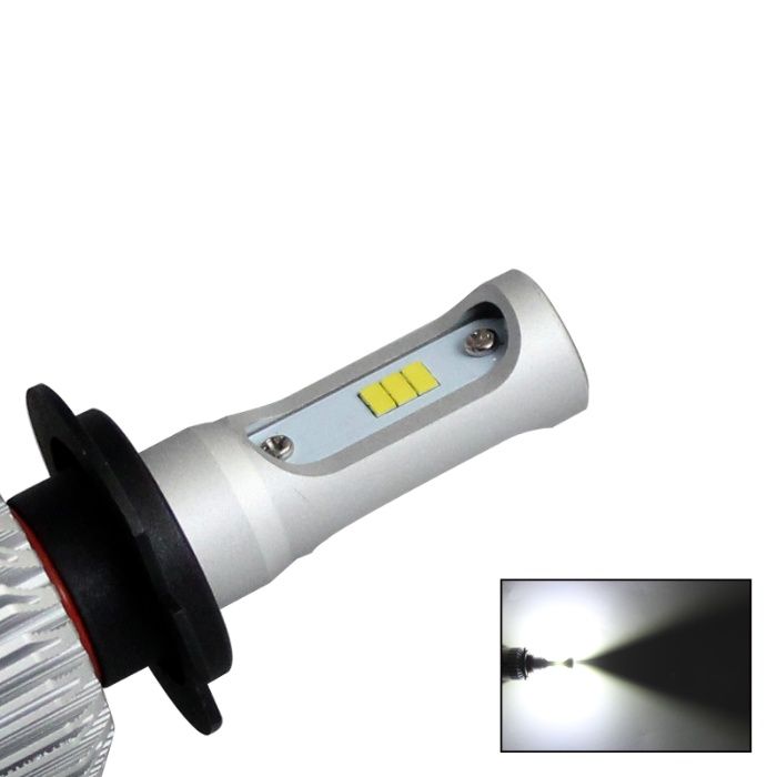 Set becuri LED H1, H3 H4, H7, H8, H11 HB3 HB4 8000LM Canbus