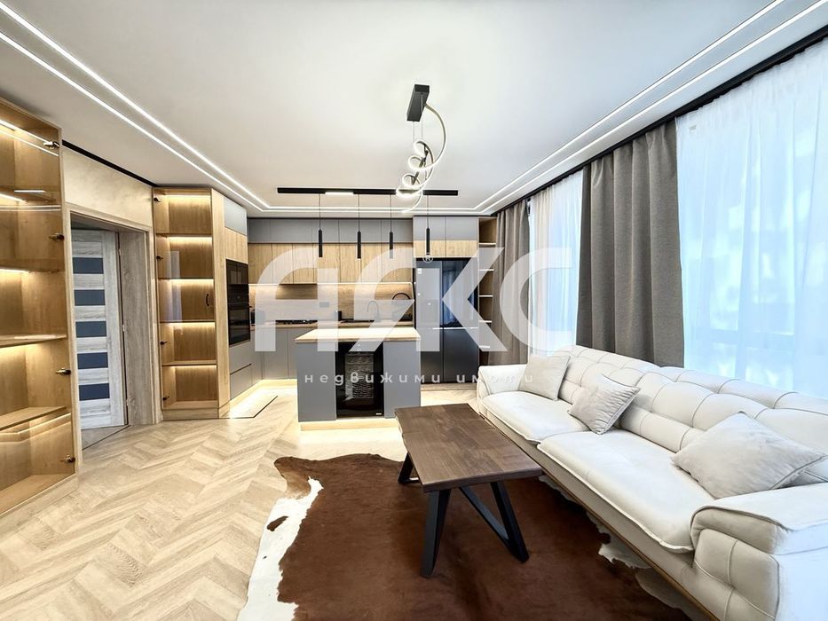 Тристаен луксозно обзаведен апартамент в кв. Манастирски ливади с въз